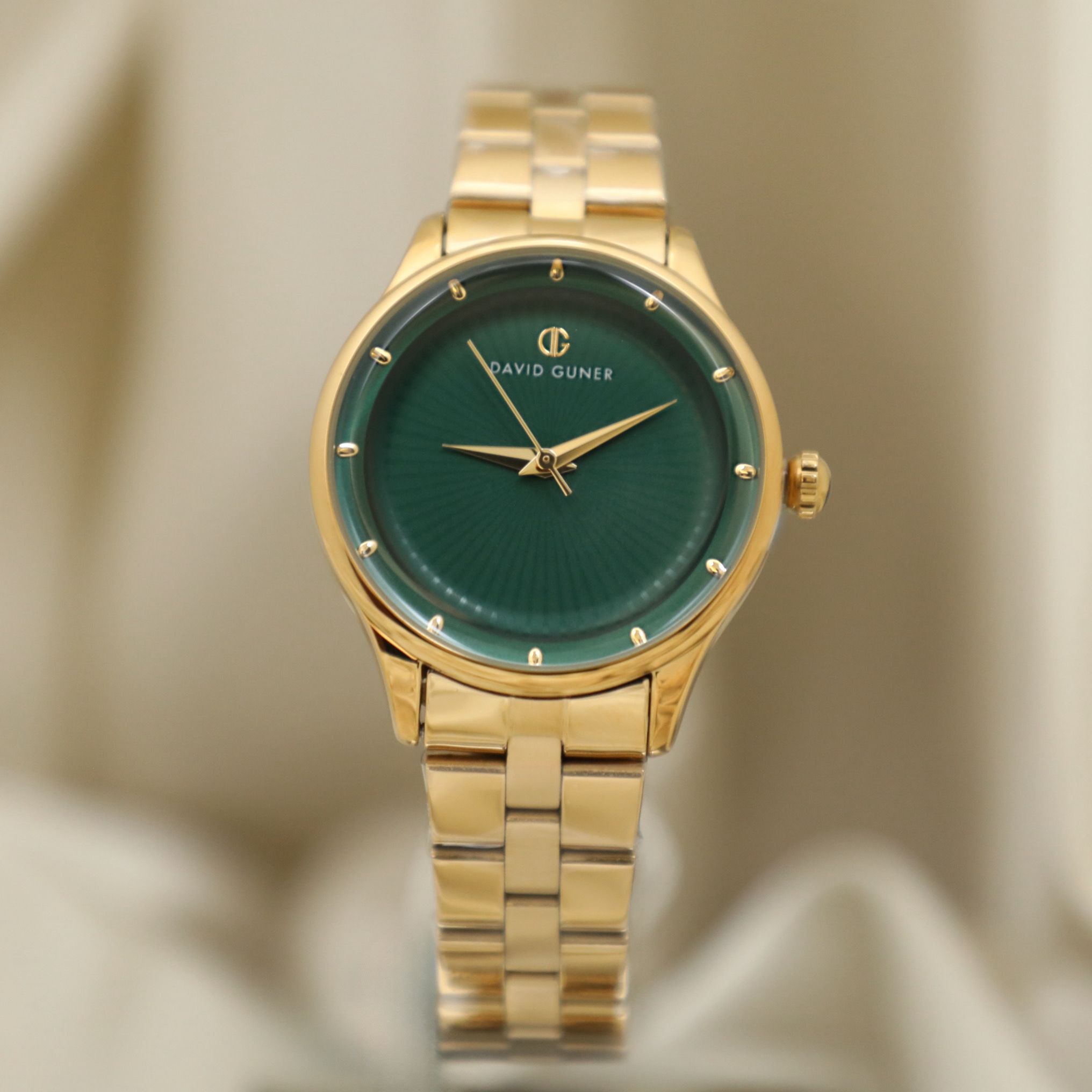 Kadın Yeşil Kadran Roma Saat