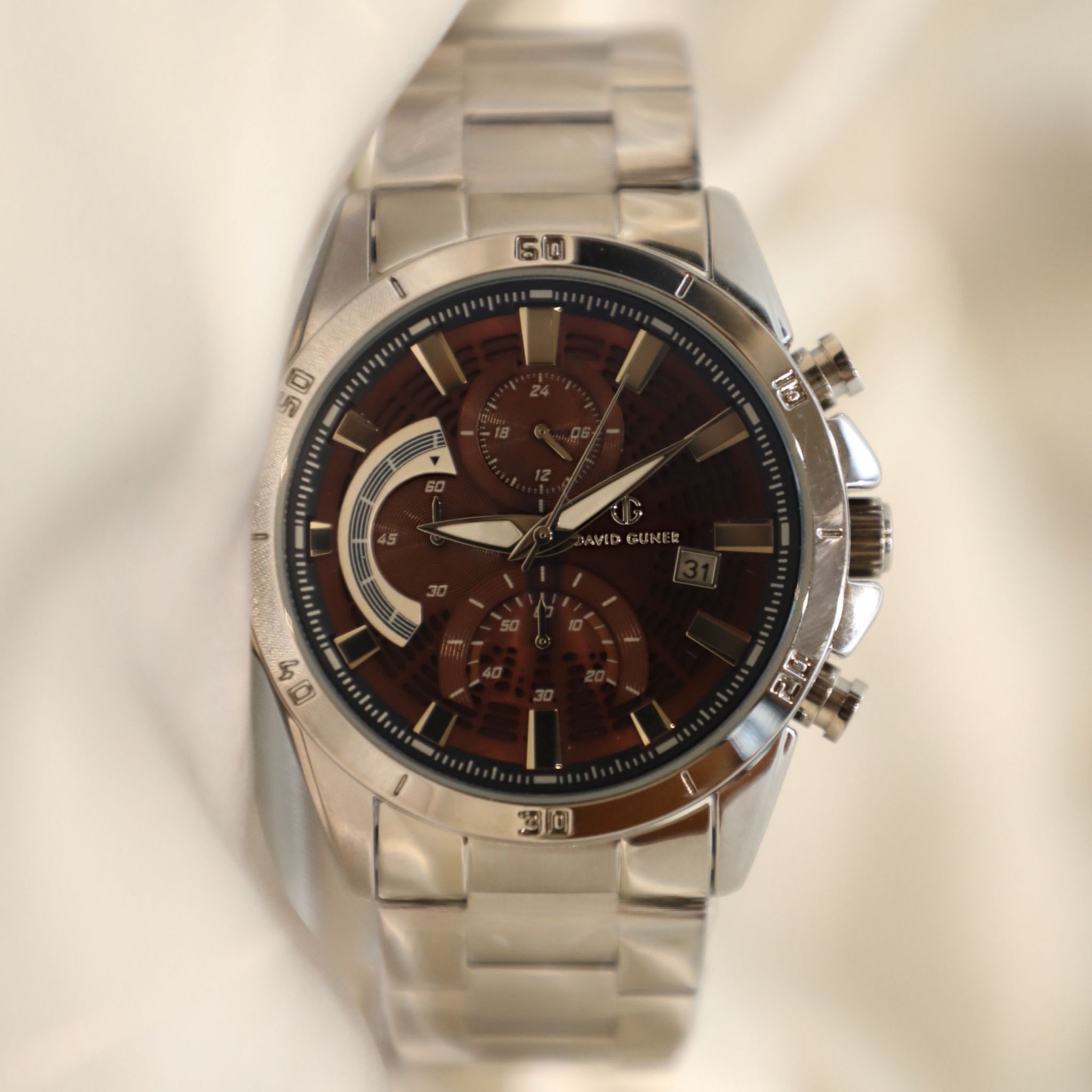 Erkek Bordo Kadran Saat