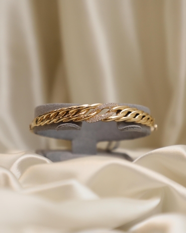 Taşlı Örgü Kelepçe