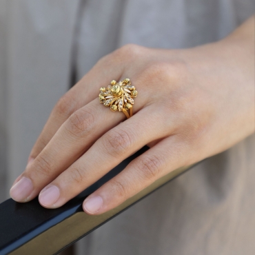 Sunflower Altın Yüzük