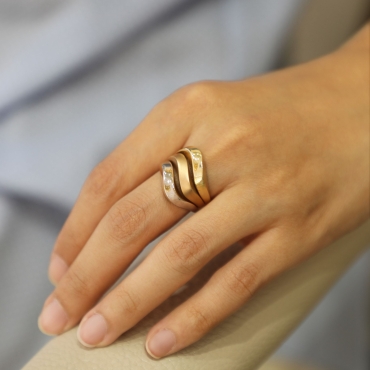 Üç Renk Mat Yüzük