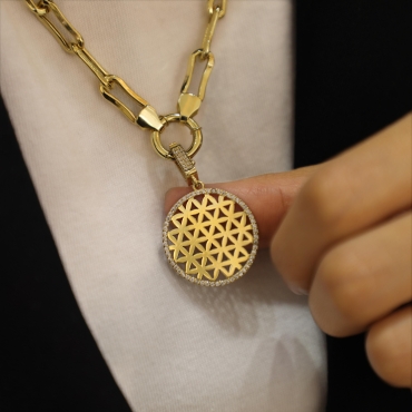 Yaşam Çiçeği Charm Kolye