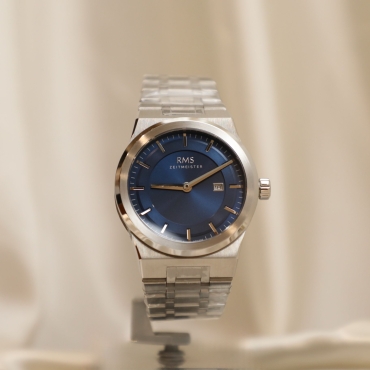 Erkek Lacivert Kadran Silver Saat