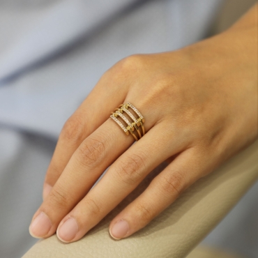 Taşlı Kaburga Yüzük